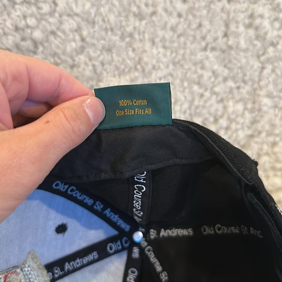 Black St. Andrews Golf Cap - Picture 9 of 9